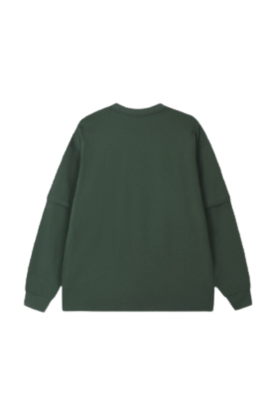 Women's Teen Fall 305g Heavy Long Sleeve Mock Layer Tee