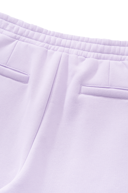 Unisex Fall Clothing Fleece Lined Curved Wide Leg Pants