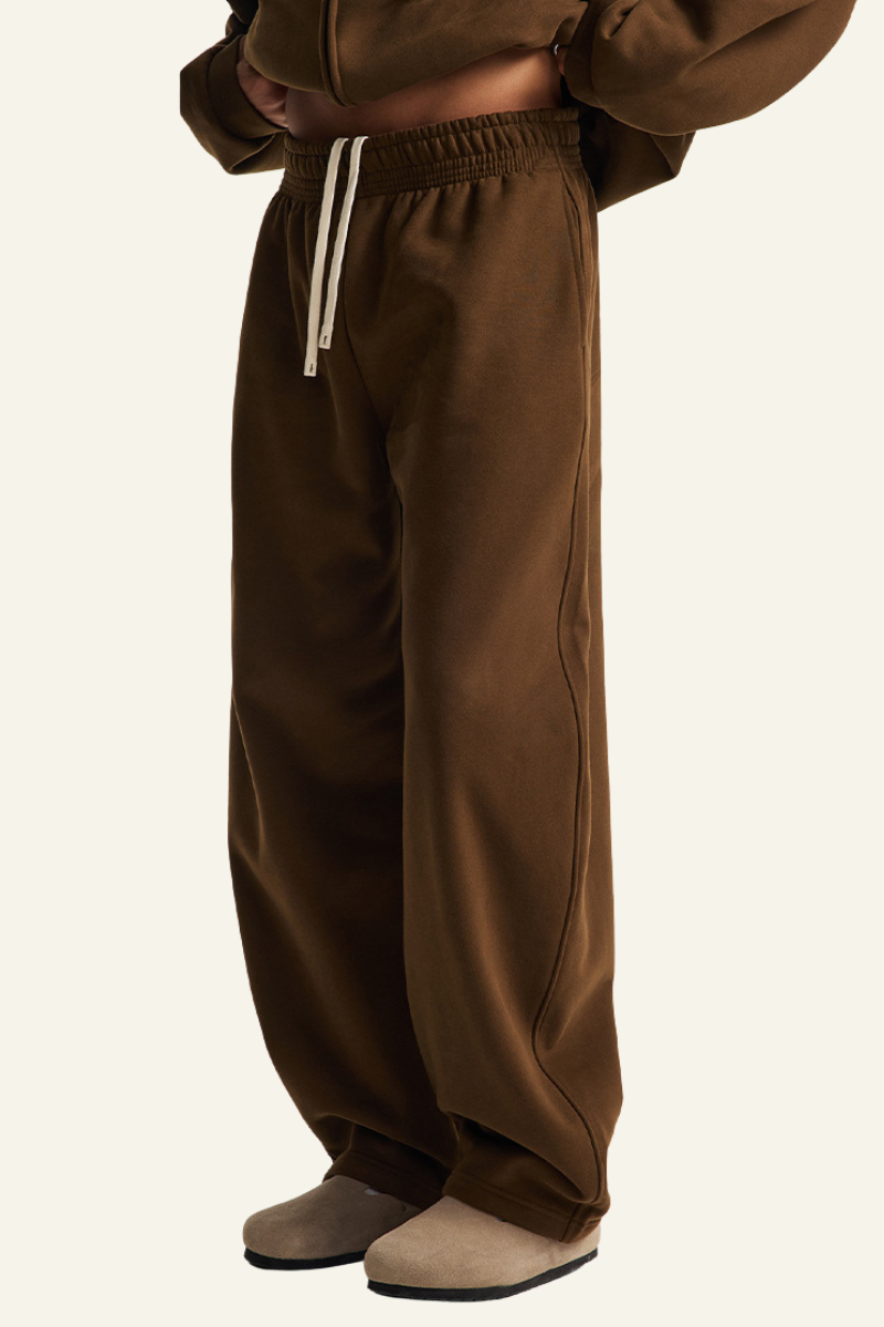 Unisex Fleece-lined Versatile Curved-blade Pants