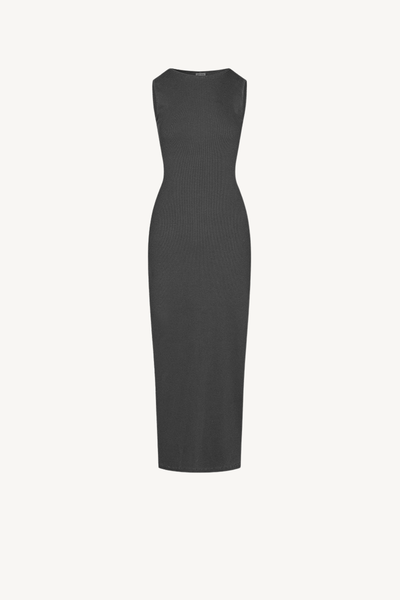 Women's Spring Summer 275g Washed Slim Knit Maxi Dress