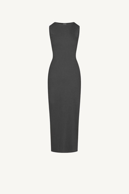 Women's Spring Summer 275g Washed Slim Knit Maxi Dress