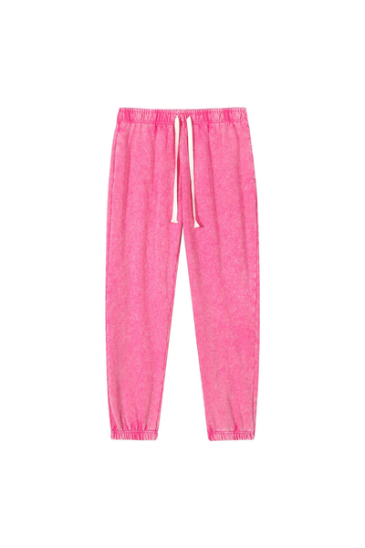 Unisex Fall 400G Washed Vintage Relaxed Sweatpants
