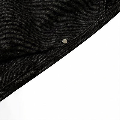 Men's Summer Solid Color Loose Wide-Leg Denim Shorts
