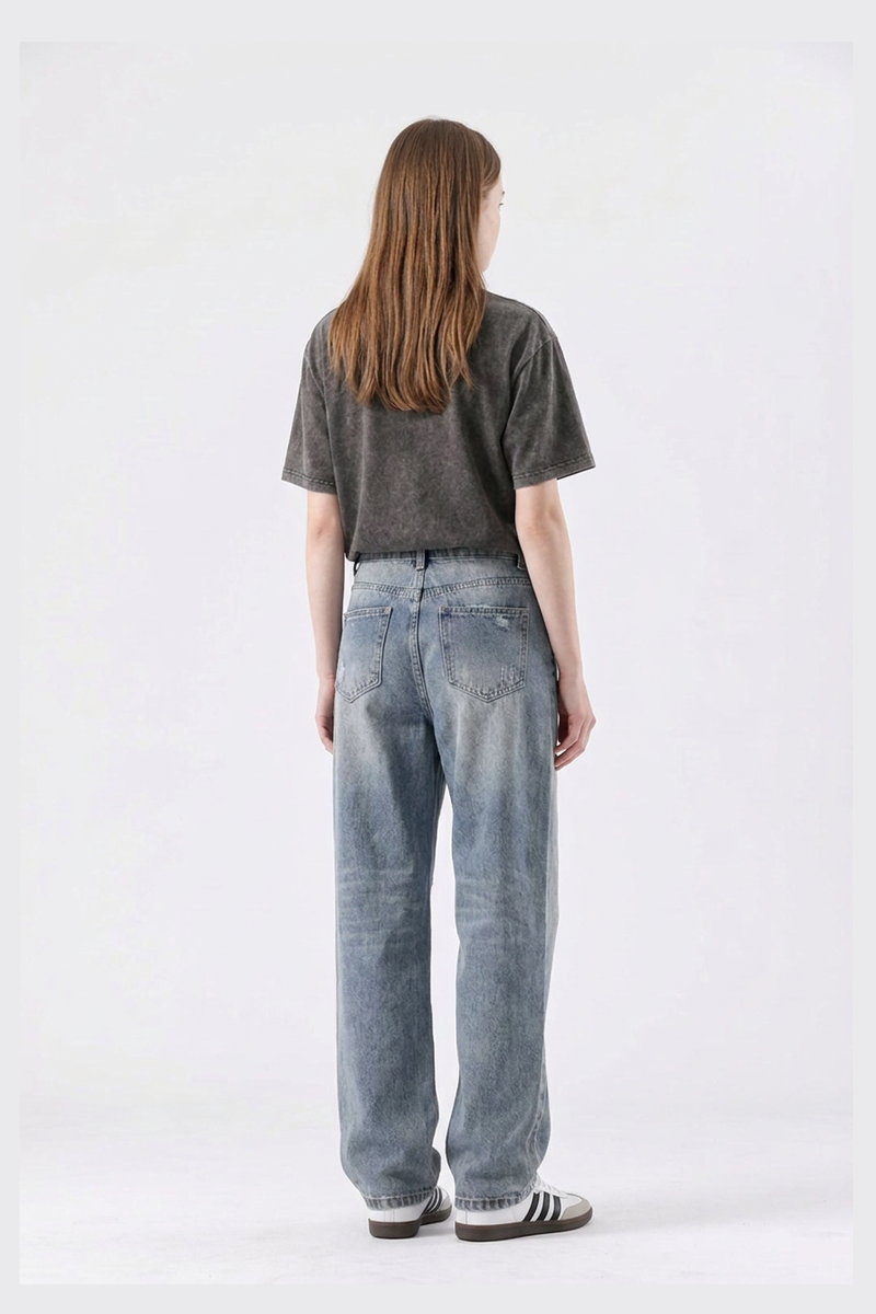 Women's Classic 5-Pocket High Waist Straight Leg Jeans