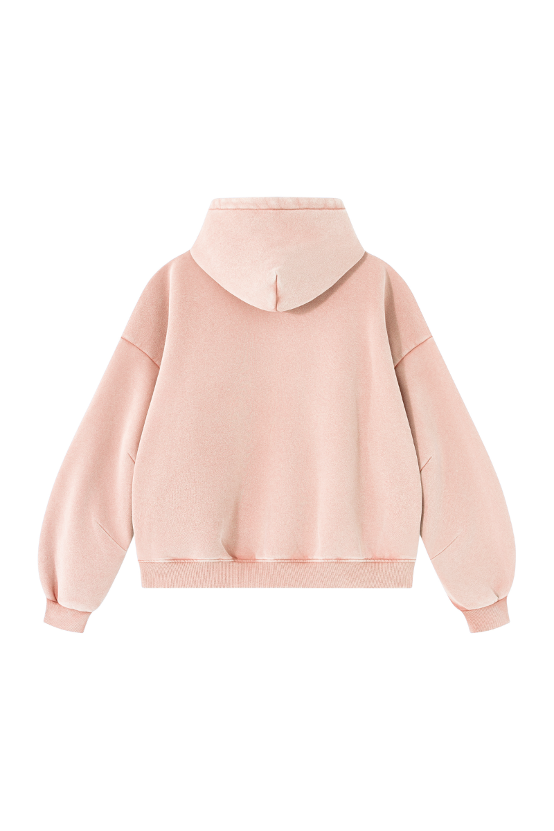 Unisex Fall Clothing Vintage Faded Curved Sleeve Hoodie