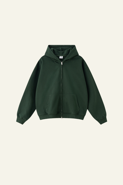 Men's Streetwear Full Zipper Hooded Jacket