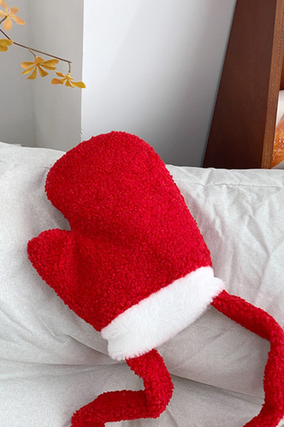 Christmas Vintage Plush Red Crossbody Bag