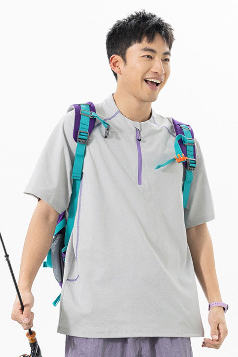 Men's Summer Street Outdoor UPF Antibacterial Quick Dry Tee