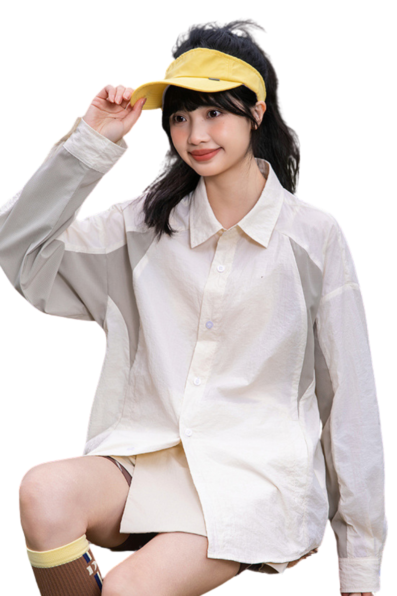 Unisex Summer Bright UPF50+ Long Sleeve Casual Shirt