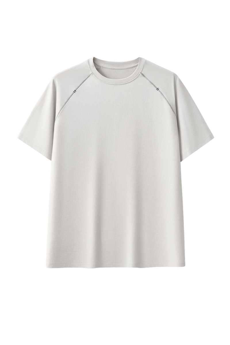 Men's 7A Antibacterial Cotton 3D Patchwork Tee
