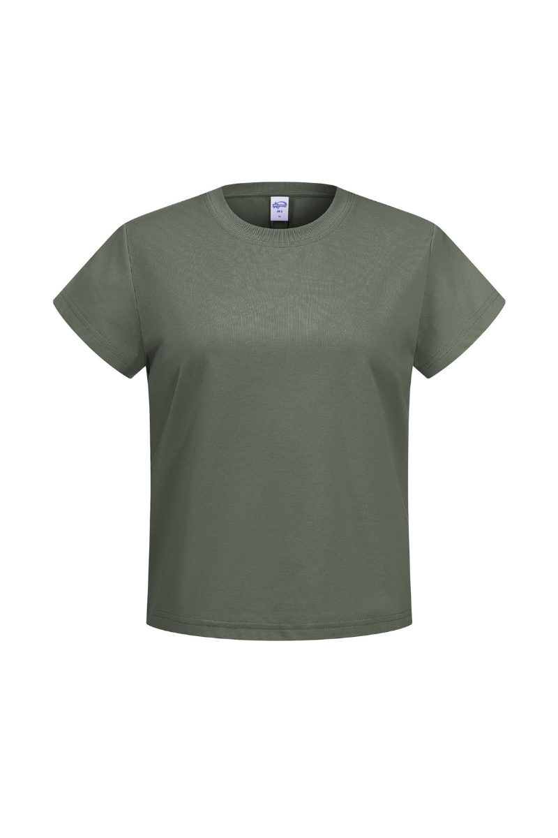 Women's Cotton Athletic Solid Minimalist T-shirt