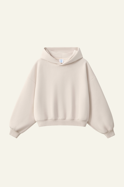 Men's Streetwear Cropped Drop-Shoulder Hoodie