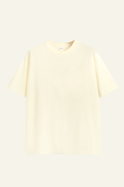 Men's Streetwear Loose-Fitting Drop Shoulders Solid T-shirt