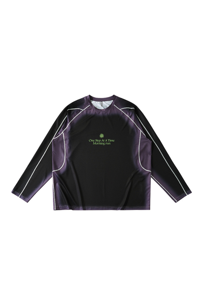 Unisex Spring Summer 2026 Long Sleeve Outdoor Ombre Tee