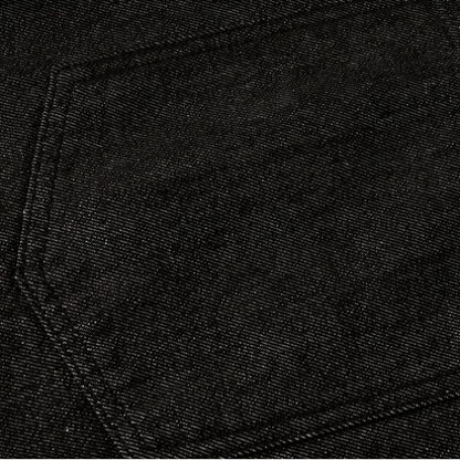 Men's Summer Solid Color Loose Wide-Leg Denim Shorts