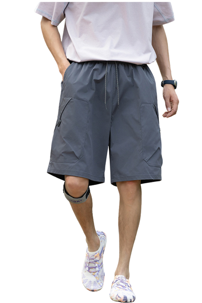 Unisex Summer Hiking Tech Cargo Multi-Pocket 5" Shorts