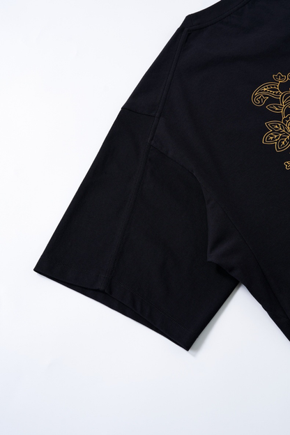 Women's Foil Badge Vintage Oversized Crewneck Tee