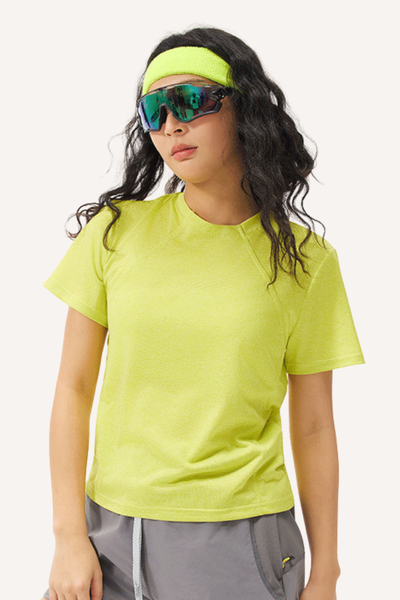 Unisex Summer COOLMAX LYCRA Wicking Quick Dry Mock Neck Tee
