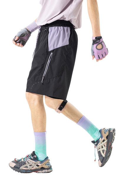 Unisex Outdoor Water-Resistant Colorblock 5" Beach Shorts