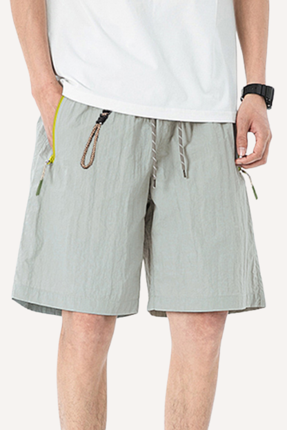 Men's Spring Summer Waterproof Zip D-Ring 5" Shorts