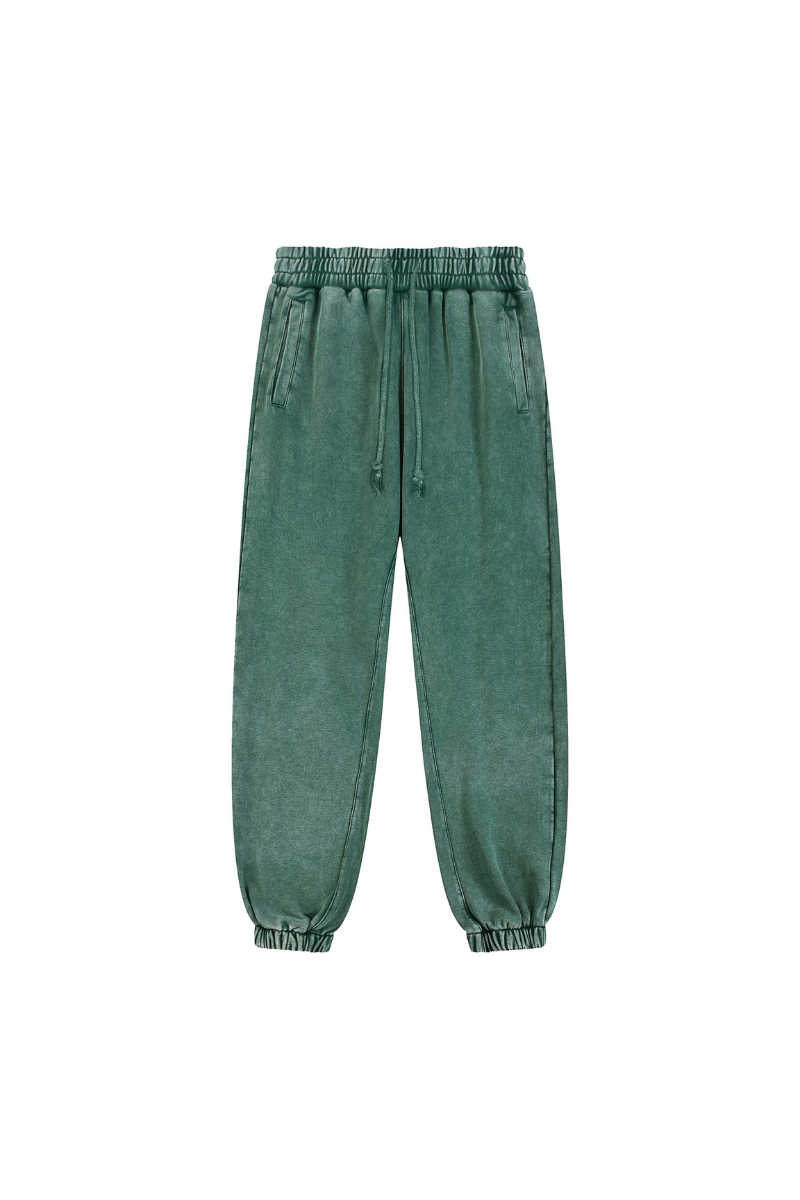 Men Fall Clothing 400G Washed Relaxed Cuff Jogger Pants
