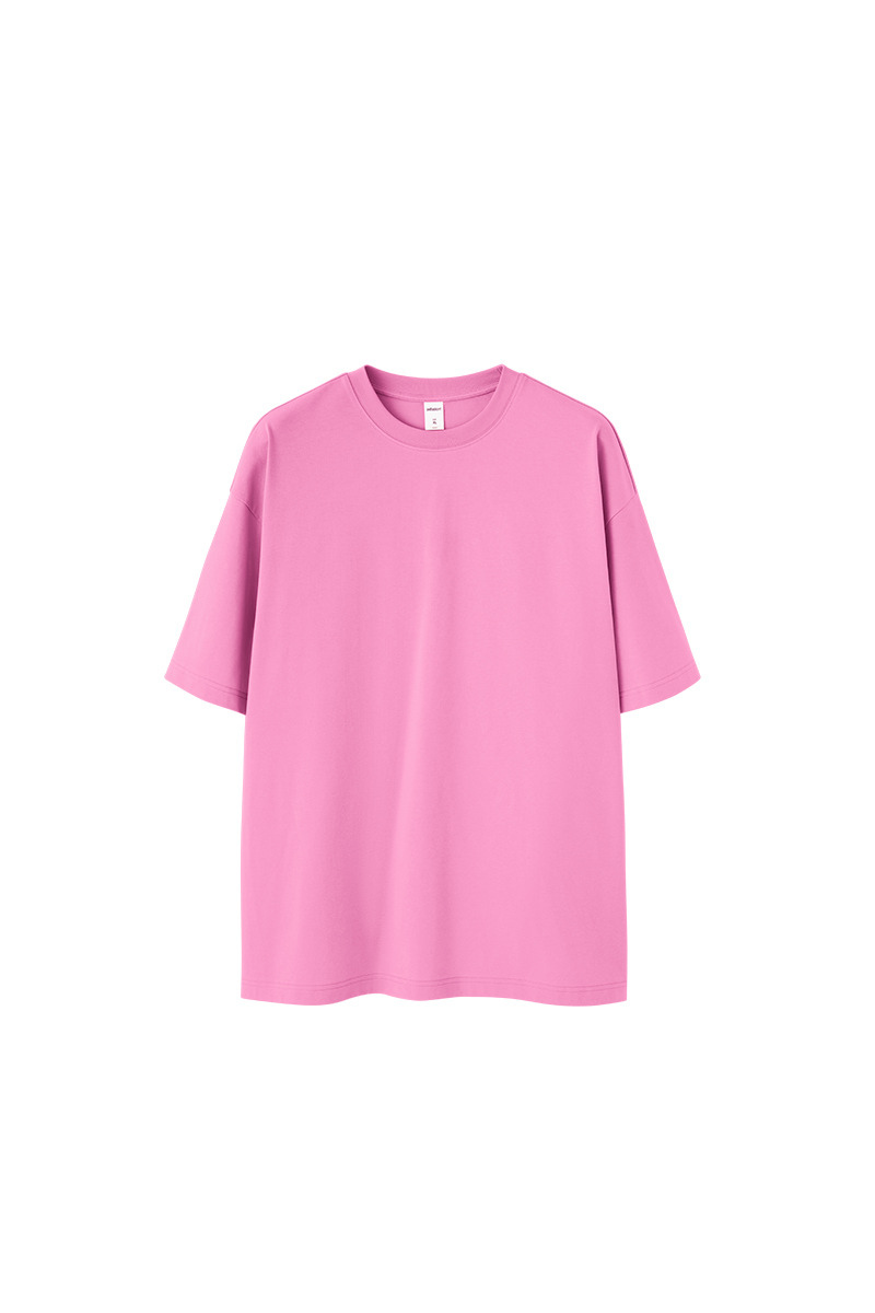 Men's Spring Summer 260g Solid Crewneck Oversized Tee