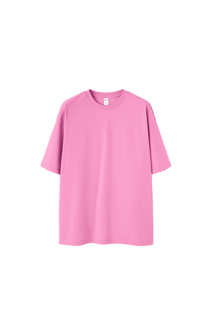Men's Spring Summer 260g Solid Crewneck Oversized Tee