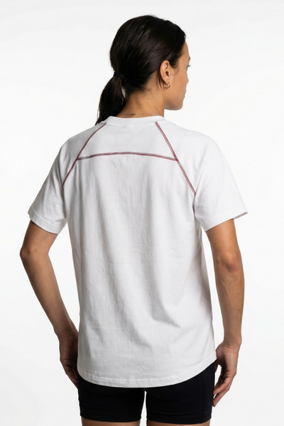 Women's 220g High Stretch Contrast Stitch Raglan Tee