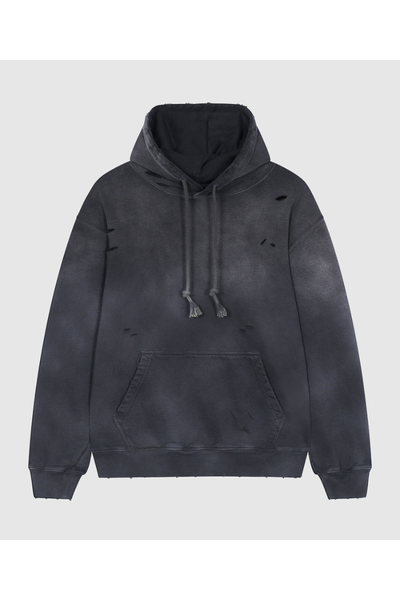 Unisex Fall Clothing 420G Ripped Washed Oversized Hoodie