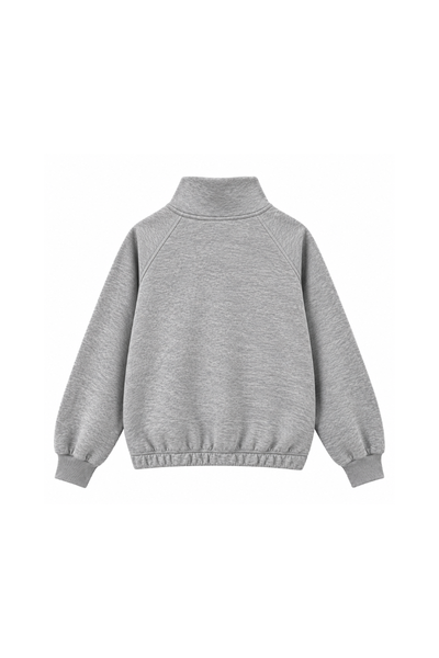 Women Fall Clothing Asymmetric Zip Mock Neck Sweatshirt