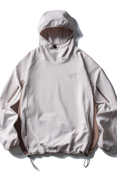 Unisex Outdoor Light Colorblock Reflective Quick Dry Hoodie