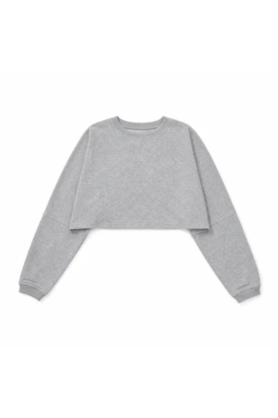 Women Spring Lightweight Cropped Drop Shoulder Workout Top