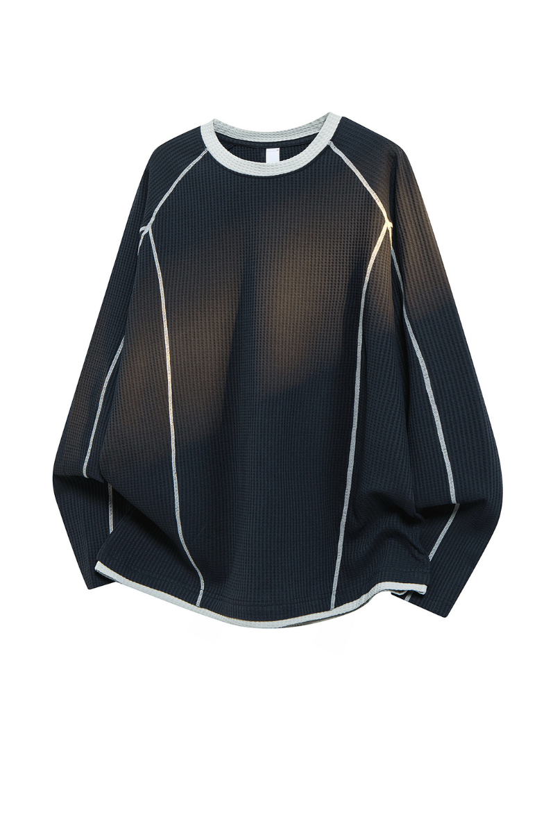 Men's Fall Waffle Crewneck Long-Sleeve Performance Tee