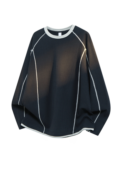 Men's Fall Waffle Crewneck Long-Sleeve Performance Tee
