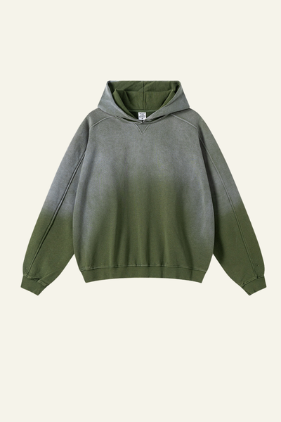 Men's Gradient Color Cotton Hoodie