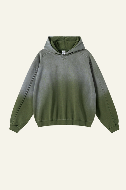 Men's Gradient Color Cotton Hoodie