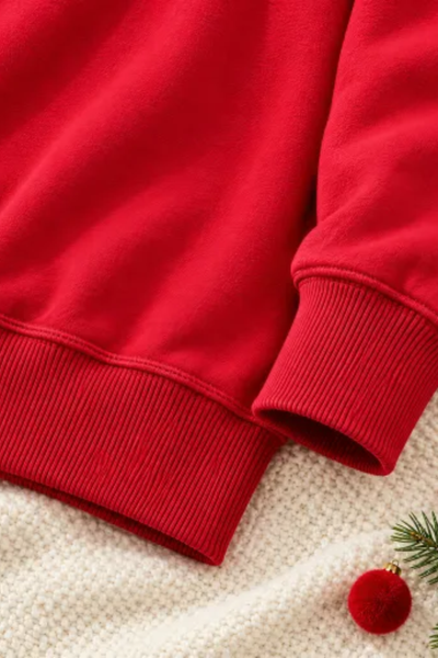 Women's Fall Christmas Tree Patch Mock Neck Sweatshirt