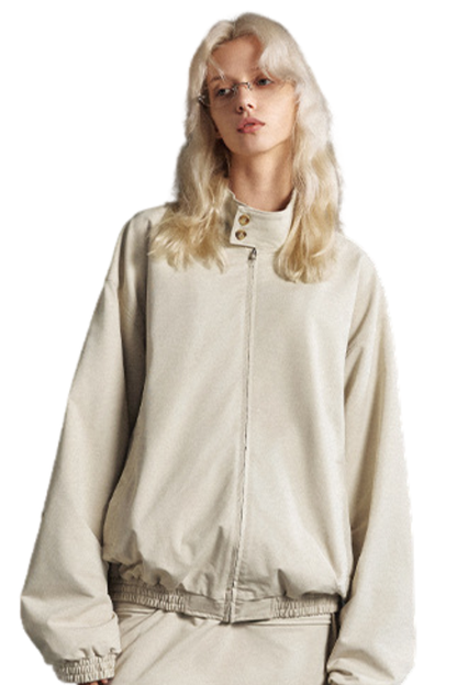 Women's SpringSummer 290g Retro Harrington Double Zip Jacket