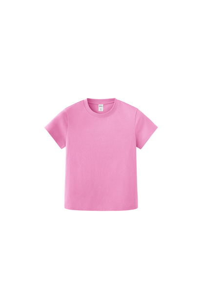 Women's Spring Summer 260g Solid Crewneck Oversized Tee