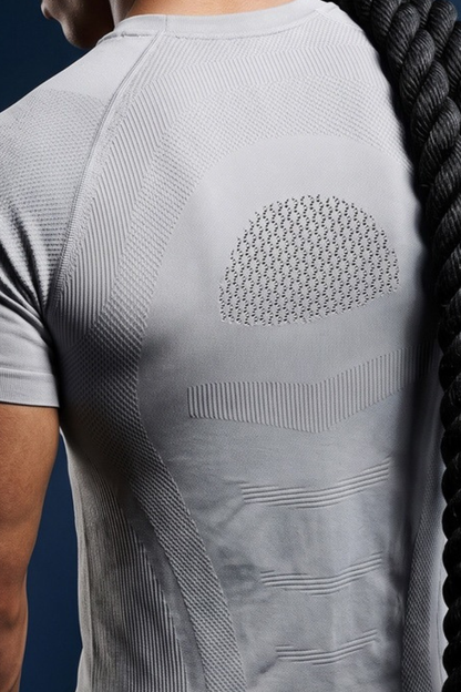 Men's 3D Seamless Compression Gym Short Sleeve Tee