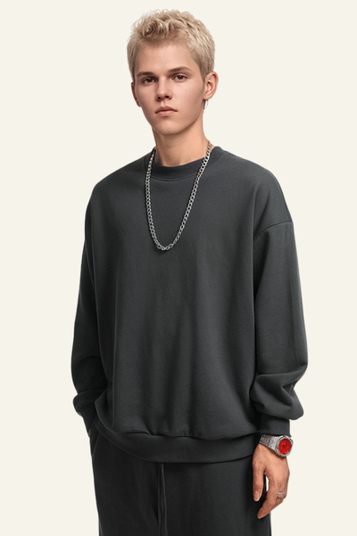 Men's Solid-Colored Pullover