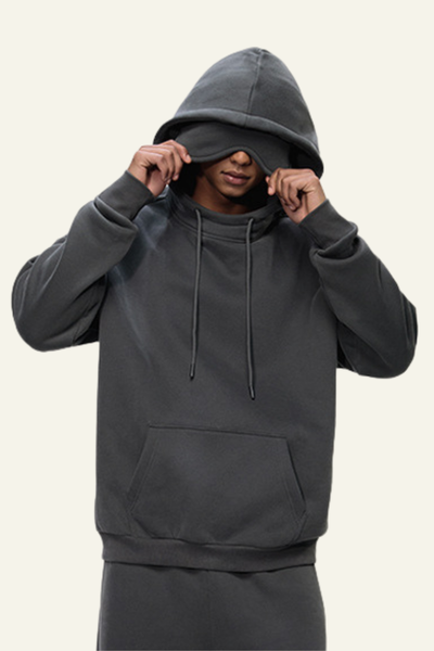 Men's Eye Mask Version With Fleece-Lined Hoodie.