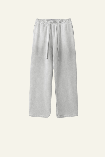 Men's Washed Straight-Leg Pants.