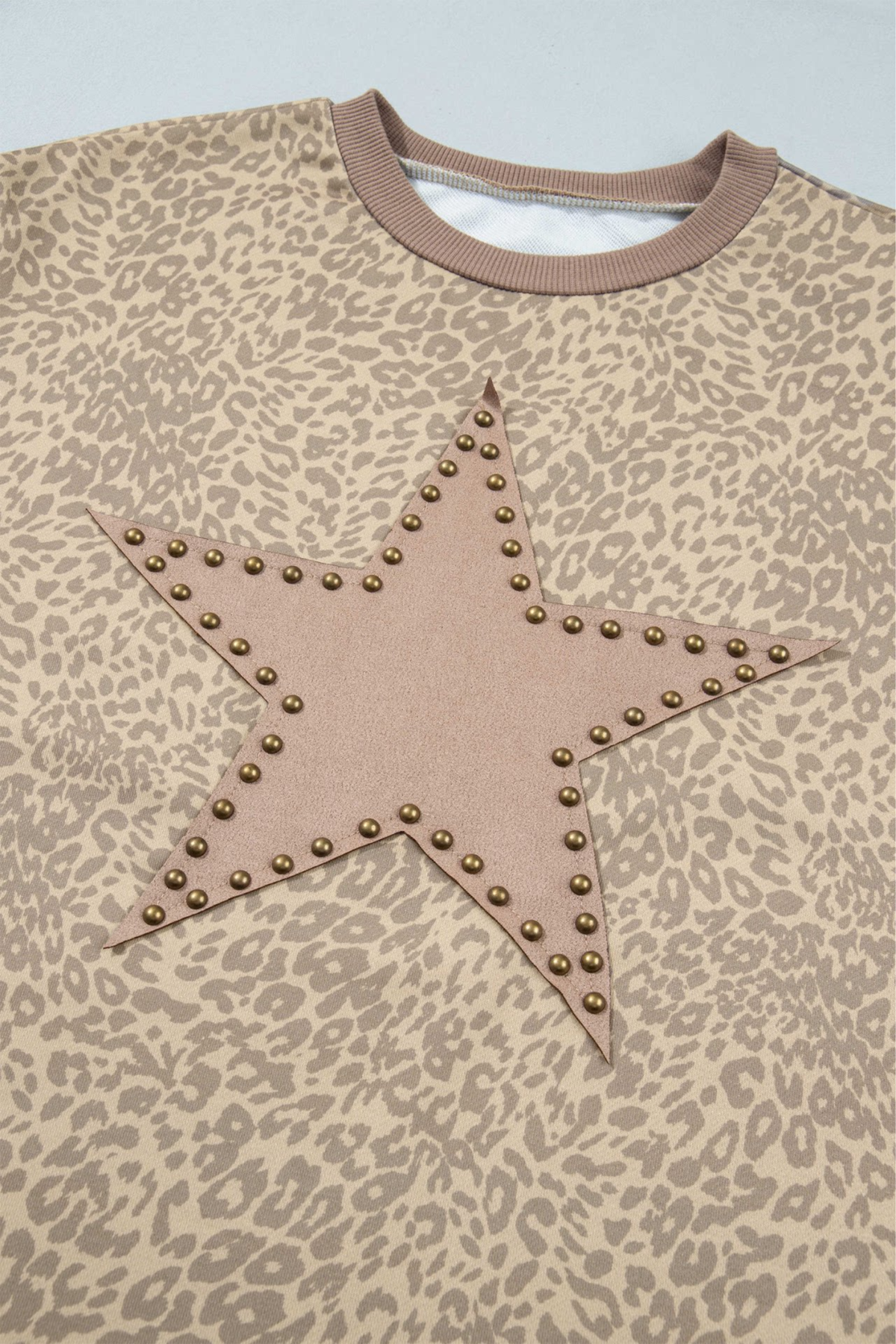 Women's Fall Leopard Star Print Drawstring 2 Piece Set