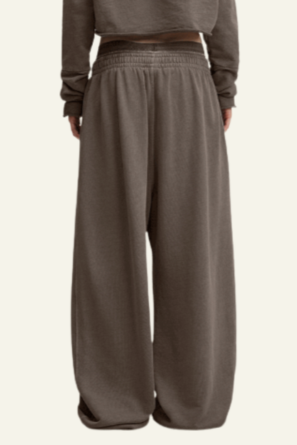 Women's  Vintage-Washed Cotton Straight-Leg Pants.