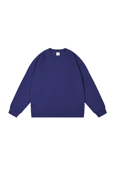 Women's Vintage Raw Hem Loose Drop Shoulder Long Sleeve Tee