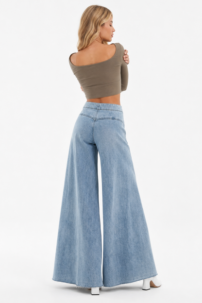 Women's High Waist Wide Leg Jeans
