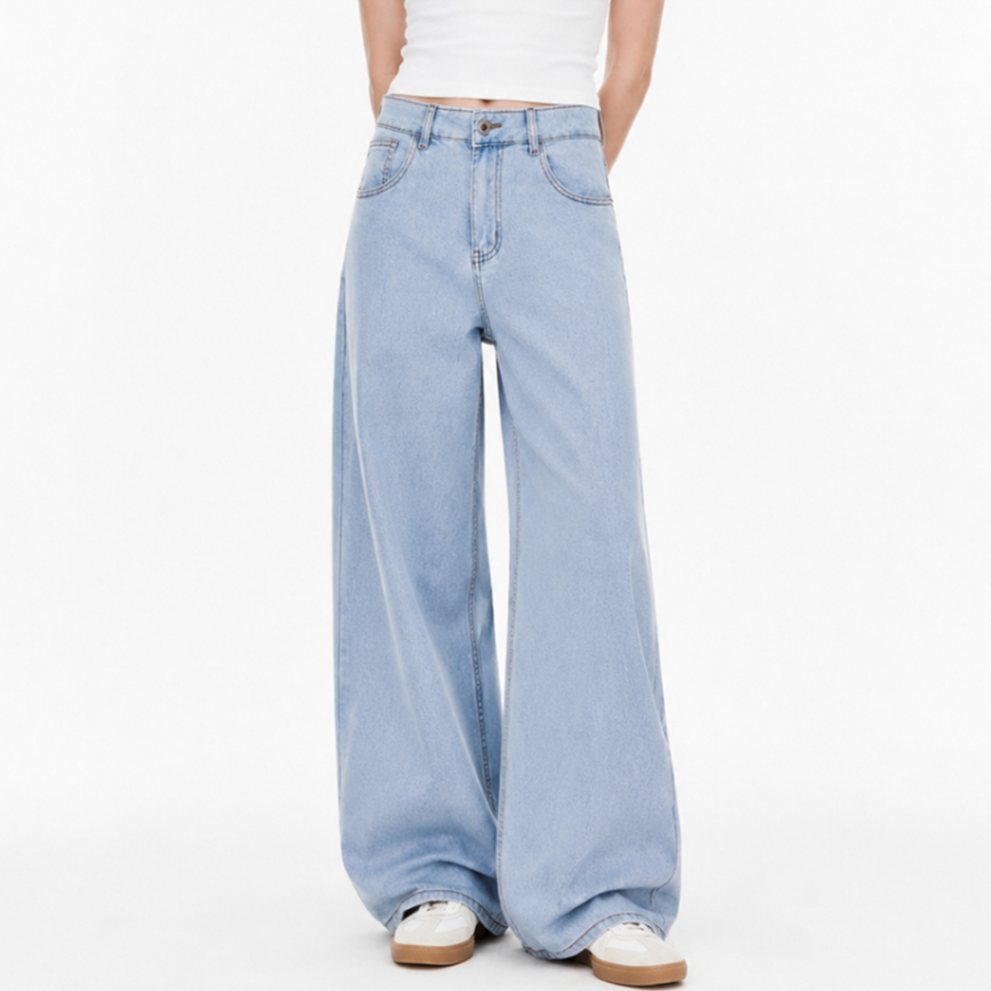 Women's High Waist Wide Leg Jeans