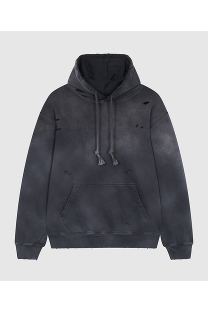 Women Fall Clothing 420G Ripped Washed Oversized Hoodie