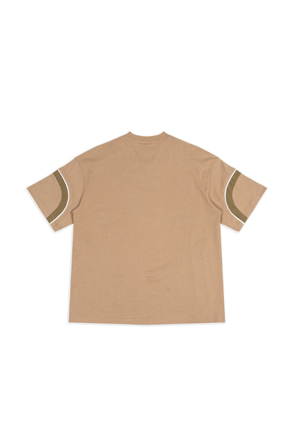 Unisex Summer Oversized Color Block V-Neck Street T-Shirt